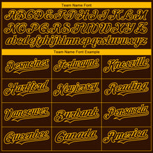 Load image into Gallery viewer, Custom Brown Gold 3D San Diego City Edition Fade Fashion Authentic Baseball Jersey