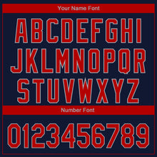 Загрузить изображение в средство просмотра галереи, Custom Navy Red-Gray 3D Boston City Edition Fade Fashion Authentic Baseball Jersey