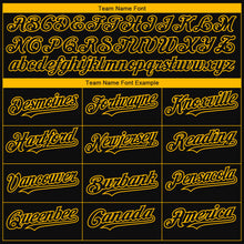 Load image into Gallery viewer, Custom Black Gold 3D Boston City Edition Fade Fashion Authentic Baseball Jersey