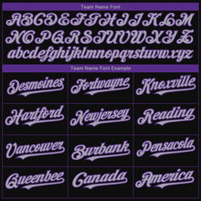 Загрузить изображение в средство просмотра галереи, Custom Black Gray-Purple 3D Sacramento City Edition Fade Fashion Authentic Baseball Jersey