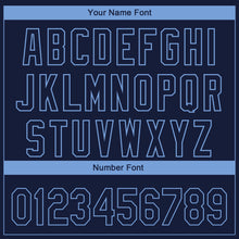 Загрузить изображение в средство просмотра галереи, Custom Navy Light Blue 3D Chicago City Edition Fade Fashion Authentic Baseball Jersey