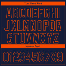 Загрузить изображение в средство просмотра галереи, Custom Navy Orange 3D Houston City Edition Fade Fashion Authentic Baseball Jersey