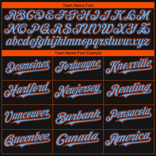 Загрузить изображение в средство просмотра галереи, Custom Black Powder Blue-Orange 3D Miami City Edition Fade Fashion Authentic Baseball Jersey