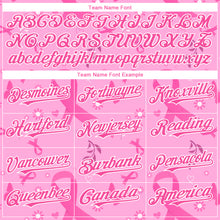 Загрузить изображение в средство просмотра галереи, Custom Pink White 3D Pink Ribbon Breast Cancer Awareness Month Women Health Care Support Authentic Baseball Jersey