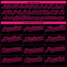 Charger l'image dans la galerie, Custom Black Hot Pink 3D Pink Ribbon Breast Cancer Awareness Month Women Health Care Support Authentic Baseball Jersey