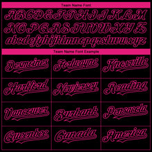 Загрузить изображение в средство просмотра галереи, Custom Black Hot Pink-White 3D Pink Ribbon Breast Cancer Awareness Month Women Health Care Support Authentic Baseball Jersey