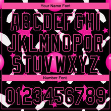 Загрузить изображение в средство просмотра галереи, Custom Black Pink 3D Pattern Design Bowling Authentic Baseball Jersey