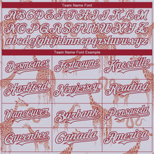 Загрузить изображение в средство просмотра галереи, Custom Gray Silver-Cardinal 3D Pattern Design Giraffe And Snake Authentic Baseball Jersey