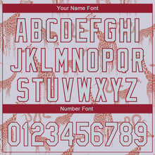 Загрузить изображение в средство просмотра галереи, Custom Gray Silver-Cardinal 3D Pattern Design Giraffe And Snake Authentic Baseball Jersey