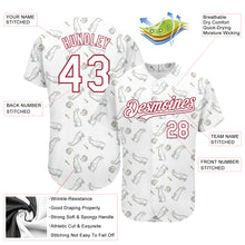 Загрузить изображение в средство просмотра галереи, Custom White Cardinal 3D Pattern Design Rabbit Authentic Baseball Jersey