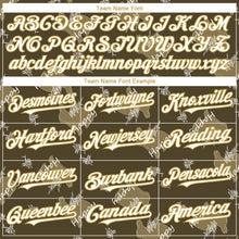 Load image into Gallery viewer, Custom Olive Old Gold-White 3D Pattern Design Rabbit Authentic Baseball Jersey