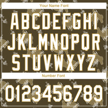 Load image into Gallery viewer, Custom Olive Old Gold-White 3D Pattern Design Rabbit Authentic Baseball Jersey