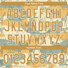 Загрузить изображение в средство просмотра галереи, Custom Cream Old Gold-White 3D Pattern Design Animal Authentic Baseball Jersey