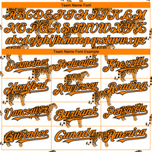 Загрузить изображение в средство просмотра галереи, Custom White Bay Orange-Black 3D Pattern Design Tiger Authentic Baseball Jersey