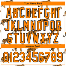 Загрузить изображение в средство просмотра галереи, Custom White Bay Orange-Black 3D Pattern Design Tiger Authentic Baseball Jersey