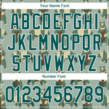 Laden Sie das Bild in den Galerie-Viewer, Custom Green Grass Green-White 3D Pattern Design Bear Authentic Baseball Jersey