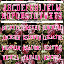 Laden Sie das Bild in den Galerie-Viewer, Custom Stitched Black Pink-White 3D Skull Fashion Flower Sports Pullover Sweatshirt Hoodie