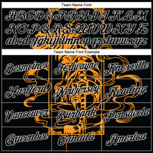 Load image into Gallery viewer, Custom Stitched Black Yellow-White 3D Pattern Design Tiger With Cloud Sports Pullover Sweatshirt Hoodie