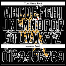 Laden Sie das Bild in den Galerie-Viewer, Custom Stitched Black White 3D Pattern Design Tiger And Daisy Sports Pullover Sweatshirt Hoodie