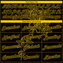 Load image into Gallery viewer, Custom Stitched Black Yellow 3D Pattern Design Tiger And Flower Sports Pullover Sweatshirt Hoodie