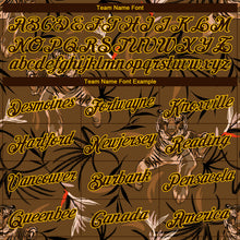 Laden Sie das Bild in den Galerie-Viewer, Custom Stitched Brown Yellow 3D Pattern Design Tiger And Plants Sports Pullover Sweatshirt Hoodie