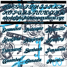 Загрузить изображение в средство просмотра галереи, Custom Stitched White Black-Sky Blue 3D Pattern Design Tiger And Hawaii Palm Tree Sports Pullover Sweatshirt Hoodie