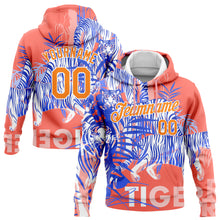 Загрузить изображение в средство просмотра галереи, Custom Stitched Medium Pink Bay Orange-White 3D Pattern Design Tiger Sports Pullover Sweatshirt Hoodie