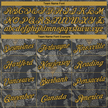 Load image into Gallery viewer, Custom Stitched Steel Gray Old Gold-Black 3D Pattern Design Cat Sports Pullover Sweatshirt Hoodie