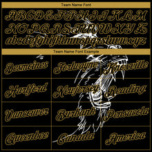 Load image into Gallery viewer, Custom Stitched Black-Old Gold 3D Pattern Design Gorilla Sports Pullover Sweatshirt Hoodie