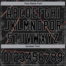 Charger l'image dans la galerie, Custom Black Gray 3D Pattern Design Billiards Snooker 8 Ball Authentic Baseball Jersey