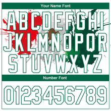 Load image into Gallery viewer, Custom White Kelly Green-Red 3D Mexico Splashes Performance T-Shirt