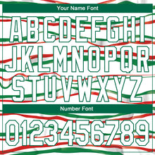 Load image into Gallery viewer, Custom White Kelly Green-Red 3D Mexico Performance T-Shirt