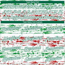 Load image into Gallery viewer, Custom White Kelly Green-Red 3D Mexico Performance T-Shirt