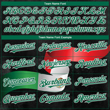 Charger l'image dans la galerie, Custom Black Red Kelly Green 3D Mexican Flag Authentic Baseball Jersey