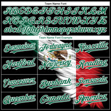 Загрузить изображение в средство просмотра галереи, Custom Black Red-Kelly Green 3D The Abstract Wing With Mexican Flag Authentic Baseball Jersey