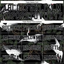 Load image into Gallery viewer, Custom Stitched Black Gray 3D Pattern Design Crane And Green Pine Tree Sports Pullover Sweatshirt Hoodie