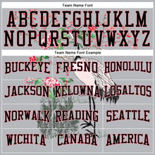 Laden Sie das Bild in den Galerie-Viewer, Custom Stitched Gray Black-Medium Pink 3D Pattern Design Heron And Flower Sports Pullover Sweatshirt Hoodie