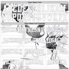 Load image into Gallery viewer, Custom Stitched White Gray 3D Pattern Design Heron Sports Pullover Sweatshirt Hoodie