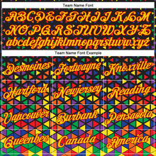 Load image into Gallery viewer, Custom Stitched Black Yellow-Red 3D Pattern Design Black History Month Sports Pullover Sweatshirt Hoodie