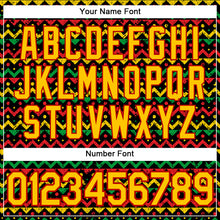 Load image into Gallery viewer, Custom Stitched Black Yellow-Red 3D Pattern Design Black History Month Sports Pullover Sweatshirt Hoodie