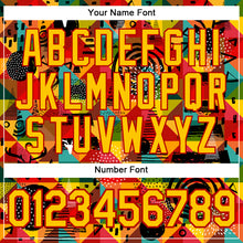 Загрузить изображение в средство просмотра галереи, Custom Stitched Red Yellow 3D Pattern Design Black History Month Sports Pullover Sweatshirt Hoodie