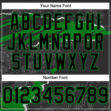 Load image into Gallery viewer, Custom Stitched Black Grass Green 3D Pattern Design Torn Paper Style Sports Pullover Sweatshirt Hoodie