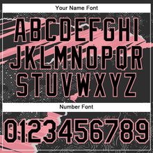 Load image into Gallery viewer, Custom Stitched Black Medium Pink 3D Pattern Design Torn Paper Style Sports Pullover Sweatshirt Hoodie