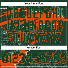 Загрузить изображение в средство просмотра галереи, Custom Stitched Green Orange 3D Pattern Design Torn Paper Style Sports Pullover Sweatshirt Hoodie