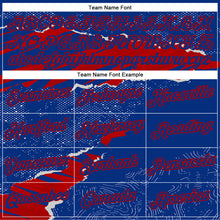 Загрузить изображение в средство просмотра галереи, Custom Stitched Royal Red 3D Pattern Design Torn Paper Style Sports Pullover Sweatshirt Hoodie