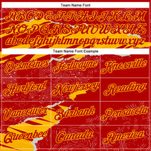 Load image into Gallery viewer, Custom Stitched Red Gold 3D Pattern Design Torn Paper Style Sports Pullover Sweatshirt Hoodie