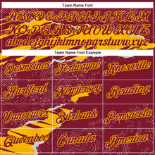 Загрузить изображение в средство просмотра галереи, Custom Stitched Crimson Gold 3D Pattern Design Torn Paper Style Sports Pullover Sweatshirt Hoodie
