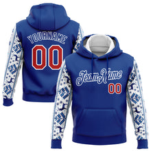 Загрузить изображение в средство просмотра галереи, Custom Stitched Royal Red-White Christmas 3D Sports Pullover Sweatshirt Hoodie