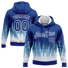 Загрузить изображение в средство просмотра галереи, Custom Stitched Royal White Christmas Tree 3D Sports Pullover Sweatshirt Hoodie