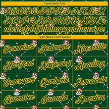 Charger l'image dans la galerie, Custom Stitched Green Gold Christmas Dog Wearing Santa Claus Costume 3D Sports Pullover Sweatshirt Hoodie
